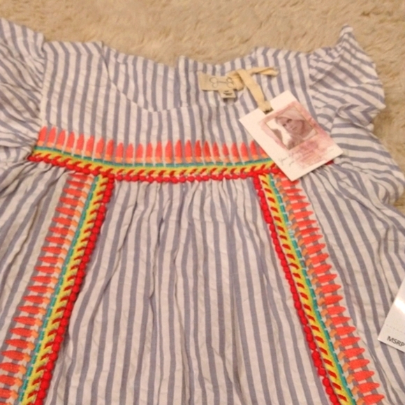 NWT Jessica Simpson babydoll Bohemian dress w/ minor defect* - Picture 3 of 5